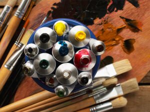 Pincéis para tinta a óleo