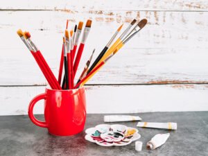 Pincéis para tinta acrílica