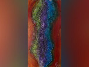 Pintura com textura da Prof Mona Liza Pintura com textura da Prof Mona Liza